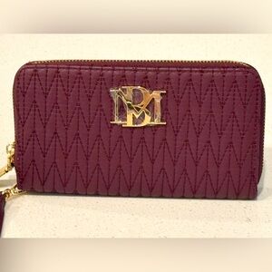 NWT Badgley Mischka Quilted Long Wallet with Cell Phone Holder